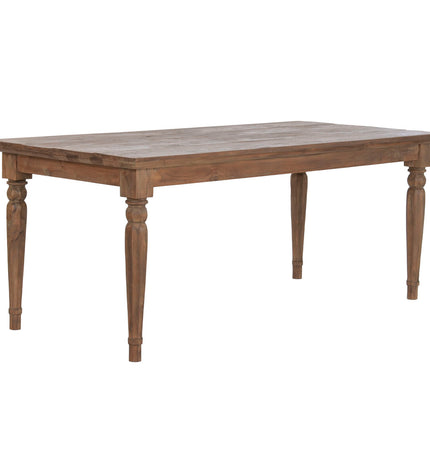 Home ESPRIT teakhouten eettafel 200x90x78 cm met slijtvast oppervlak en modern design, geschikt voor huis en koken.