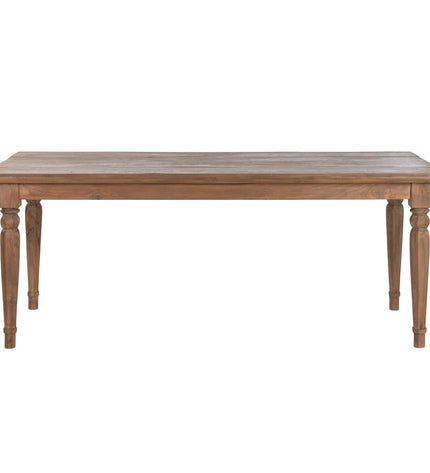Home ESPRIT teakhouten eettafel 200x90x78 cm met rustieke uitstraling, perfect voor huis en koken, meubel voor eetkamer.