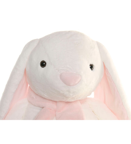 Two Home ESPRIT plush white polyester bunny toys for children, soft stuffed animal plush toys in the image.