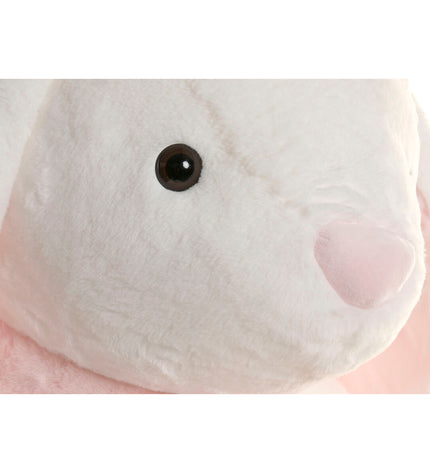 Pair of Home ESPRIT plush beige polyester bunny toys for children, soft stuffed animal toys for kids' play and cuddling.