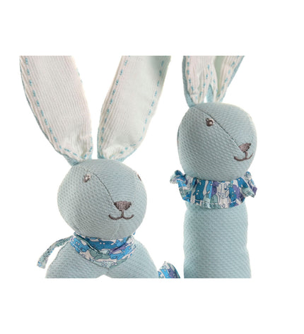 Home ESPRIT blue and pink plush stuffed toys for children, made of soft polyester, perfect for cuddling and play.