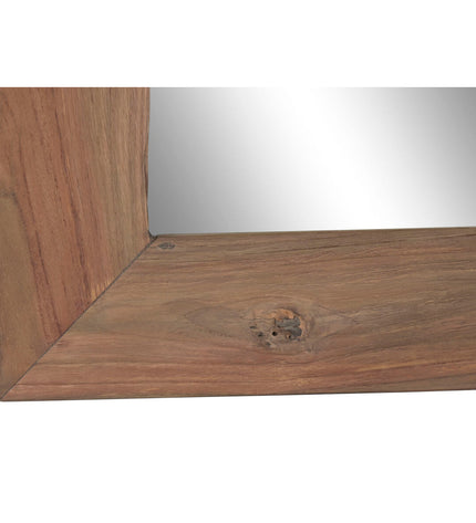 Modern Home ESPRIT wall mirror with natural finish, measuring 60x3x80 cm, perfect for home decor and interior design.
