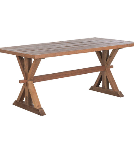 Home ESPRIT eettafel in natuurlijk gerecycleerd hout, 180x90x78 cm, modern dining table with visible wood grain and sturdy construction.