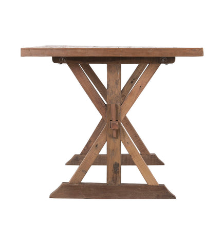 Home ESPRIT eettafel in natuurlijk gerecycled hout, 180x90x78 cm, modern dining table for home and kitchen use.