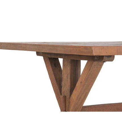 Home ESPRIT eettafel in natuurlijk gerecycled hout, 180 x 90 x 78 cm, modern dining table with sturdy design.