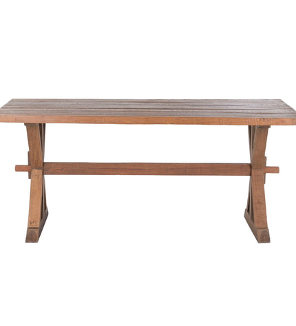 Home ESPRIT eettafel in natuurlijk gerecycled hout, 180 x 90 x 78 cm, modern dining table with wood grain details.