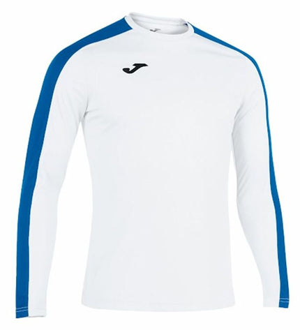 Children's Joma Sport Academy III long sleeve football shirt for ages 11-12, designed for sports and outdoor play.
