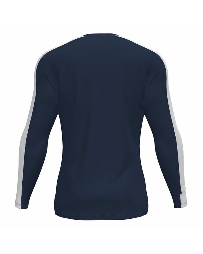 Kids' Joma Sport Academy III long-sleeve soccer T-shirt for ages 11-12, sporty outdoor football apparel for children.