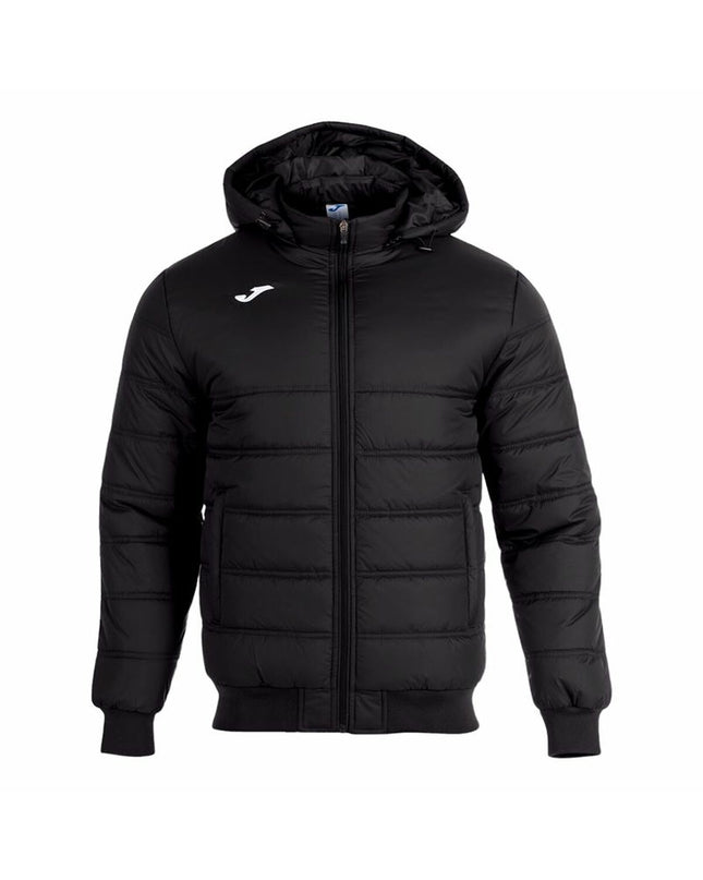 Children's Joma Sport Urban IV bomber jacket in sporty outdoor style, displayed on a hanger.