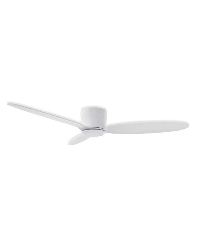 HJM VT555 white ceiling fan with 132 cm diameter and 38 W power, ideal for home cooling and ventilation.