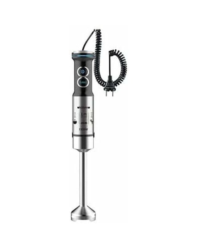 Küken Handblender 1500W with black handle and stainless steel blending shaft, ideal for cooking and food preparation.