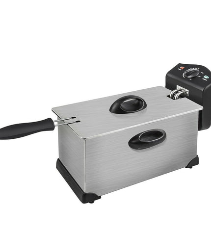 Küken Frituurmachine 33407, 2000W, 3L capacity, compact electric deep fryer for home cooking with stainless steel finish.