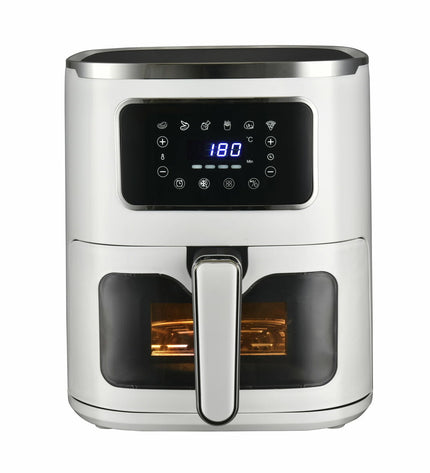 Küken luchtfriteuse 34368 with 1500W power and 5L capacity, compact electric kitchen appliance for crispy fried food.
