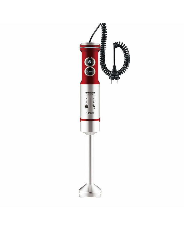 Küken Handblender Küken 35305 Rood with 1500W power, red compact kitchen appliance for blending and mixing.