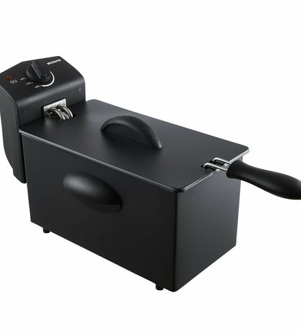 Küken Frituurmachine 36947 zwart 2000W, compact 3L, small electric kitchen appliance for frying food.