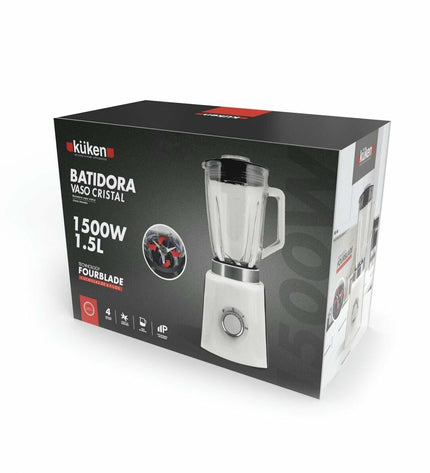 Küken Mixer Küken 39968 1500W electric hand mixer with 1.5L bowl for baking and cooking, black and silver finish.