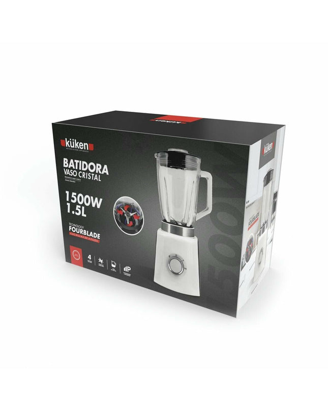 Küken Mixer Küken 39968 1500W electric hand mixer with 1.5L bowl for baking and cooking, black and silver finish.