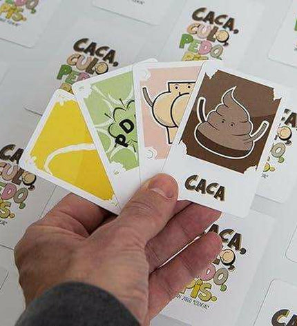 Falomir Educatief Spel Culo Pedo Pis, colorful children's game with humorous characters, designed for fun learning activities.