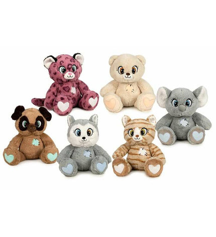 Play by Play Plushe Beest Play plush toy, 25 cm soft stuffed animal in vibrant colors, ideal for children’s play and cuddling.