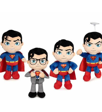 Superman plush toy, 20 cm soft stuffed superhero from Superman brand, featuring iconic costume and detailed face.