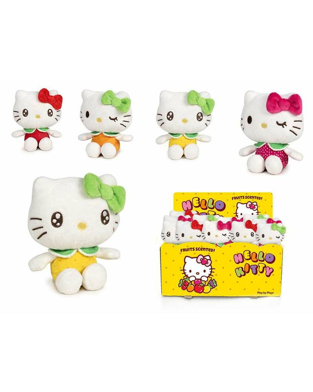 Soft Hello Kitty plush toy, 12 cm, cute stuffed animal from Hello Kitty, perfect for cuddling and playing.
