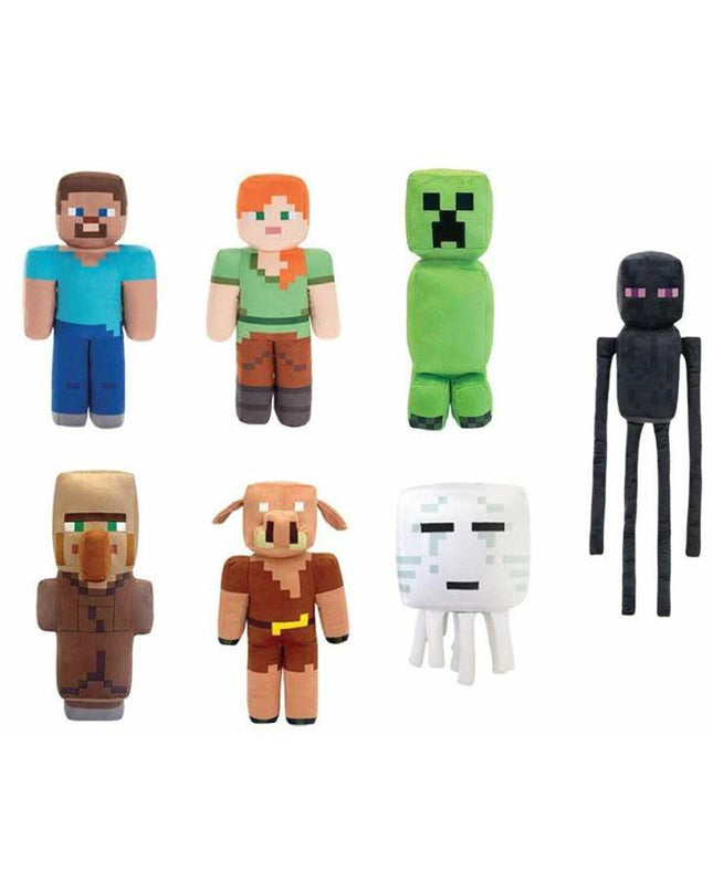 Minecraft Movie plush toy, 30 cm soft stuffed animal from Minecraft, featuring a cuddly, detailed Minecraft character for children.