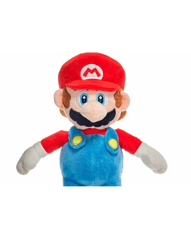 Super Mario plush toy, 40 cm, soft cuddly stuffed toy from Super Mario video game merchandise.