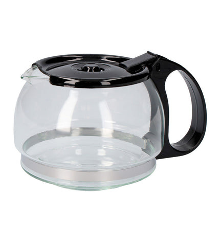 Clear glass coffee machine water container for EDM 00748, 600 ml capacity, designed for coffee and tea brewing.