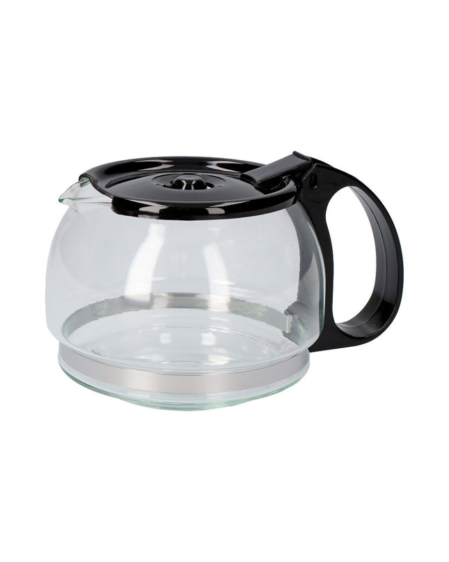 Clear glass coffee machine water container for EDM 00748, 600 ml capacity, designed for coffee and tea brewing.