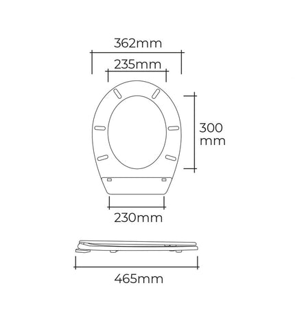 White PVC toilet seat EDM 01512 for bathroom, showing smooth surface and sturdy hinges on a clean toilet bowl.