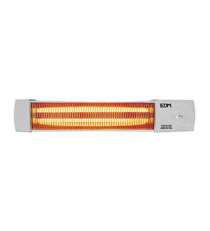 Kwarts Kachel EDM 07103 in white and gray, 600-1200W portable heater for bathrooms, from EDM Product.