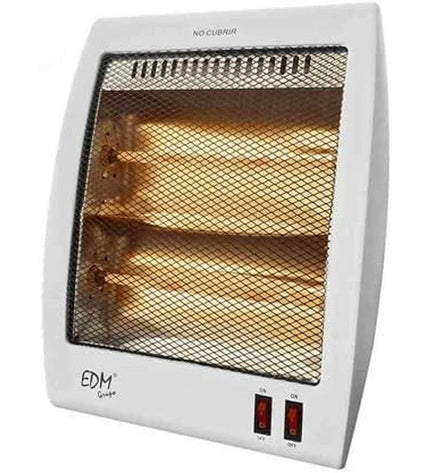Kwarts Kachel EDM 07109 portable electric heater in white, 1000W, for home and cooking use by EDM Product.