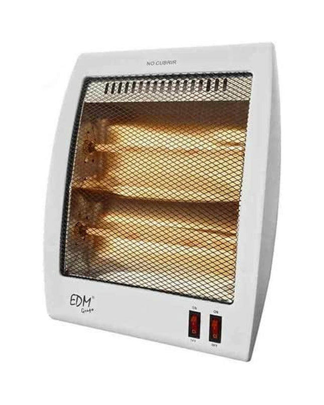 Kwarts Kachel EDM 07109 portable electric heater in white, 1000W, for home and cooking use by EDM Product.