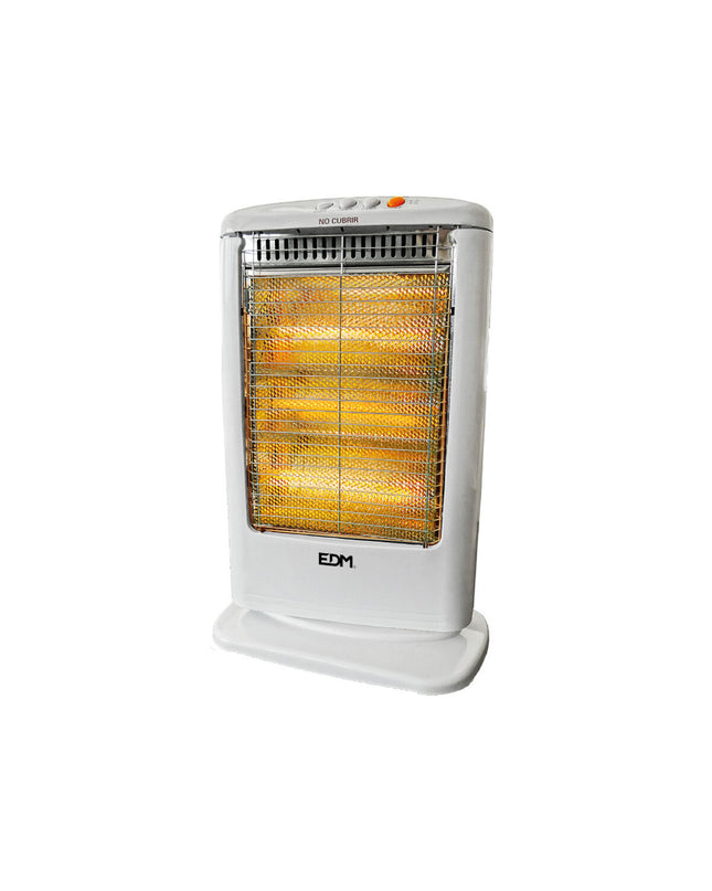 Kwarts Kachel EDM 07117 portable electric heater in white with 1200W power, designed for home heating and cooking.
