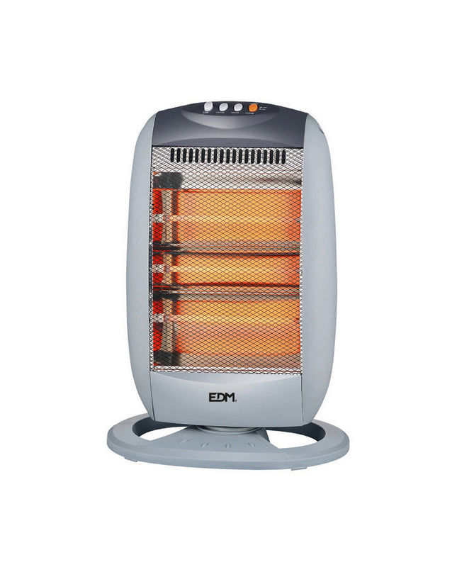 Kwarts Kachel EDM 07136 Zwart 1200W portable electric heater for home and cooking heating, black color, compact design.