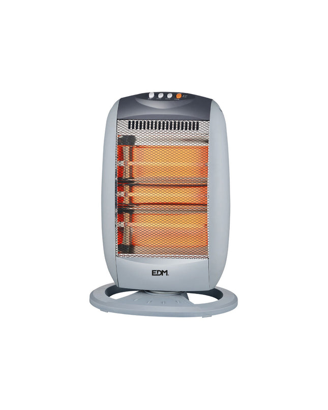 Kwarts Kachel EDM 07136 Zwart 1200W portable space heater for home and cooking, black color, compact design.