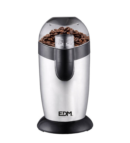 EDM Koffiemolen EDM 07651 with multicolour design, 120W motor, 1L capacity for fresh coffee and tea grinding.