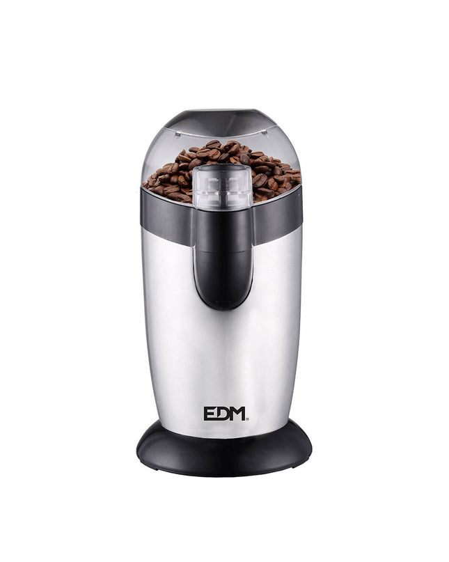 EDM Koffiemolen EDM 07651 with multicolour design, 120W motor, 1L capacity for fresh coffee and tea grinding.