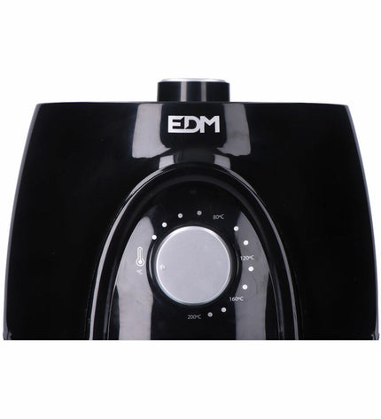 Multicolour EDM luchtfriteuse EDM 07654 with 3.6L capacity and 1400W power, compact electric kitchen appliance for frying.