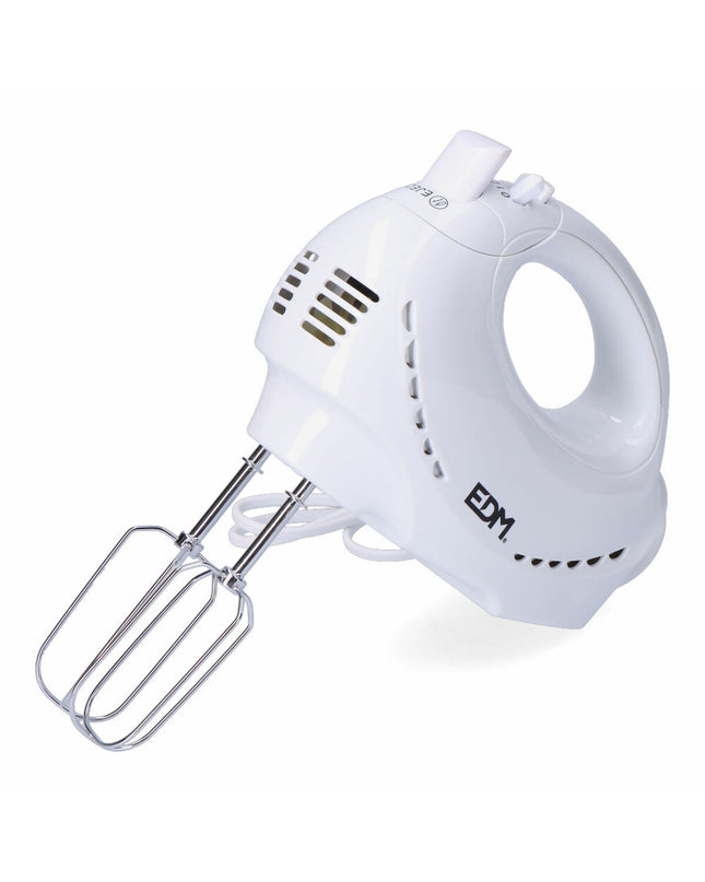White EDM Blender en Deegmixer EDM 07679 with 200W motor and 1.8L capacity, featuring a compact design for home cooking.