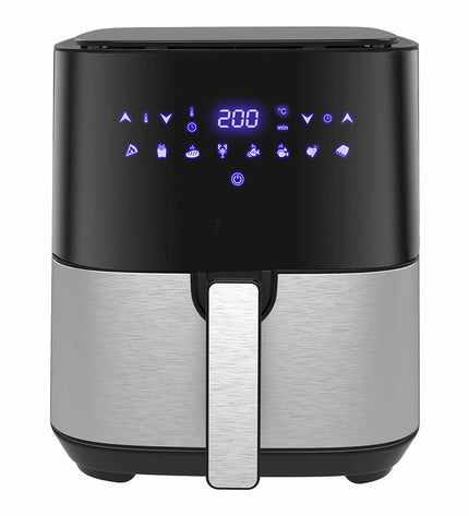 EDM luchtfriteuse model EDM 07790 with 5L capacity, 1450W power, LED display, for home cooking and small electric appliances
