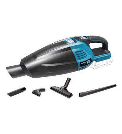 Koma Tools Pro Series kruimelzuiger, 45.5 x 13.5 cm, for house cleaning and floor maintenance, in use on a kitchen floor.