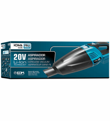 Koma Tools Pro Series Kruimelzuiger in zwart en geel, geschikt voor huis, koken, schoonmaken, en vloeronderhoud.