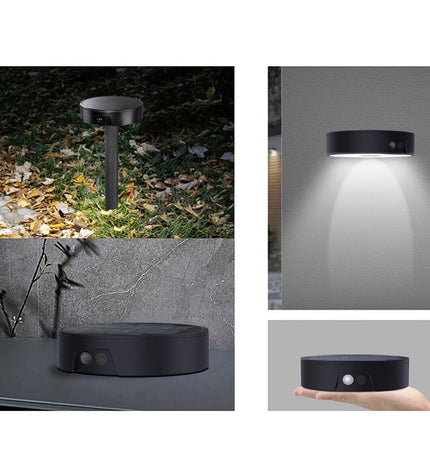 EDM Wandlamp EDM 31820 outdoor garden solar light in polycarbonate and ABS, 4W, 500lm, available in 3000K, 4000K, 6500K.