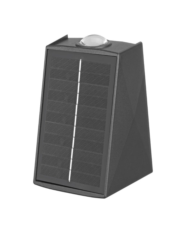 EDM Wandlamp EDM 31822 outdoor garden LED wall light in polycarbonate and ABS, 2W, 100 lumens, warm white 3000K.