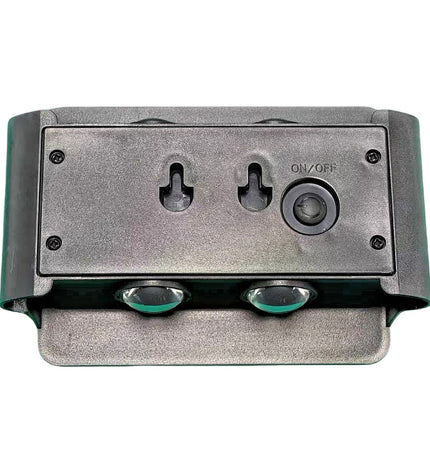 EDM Wandlamp EDM 31824 outdoor LED wall light in polycarbonate and ABS, 4W, warm 3000K light, suitable for garden decor.