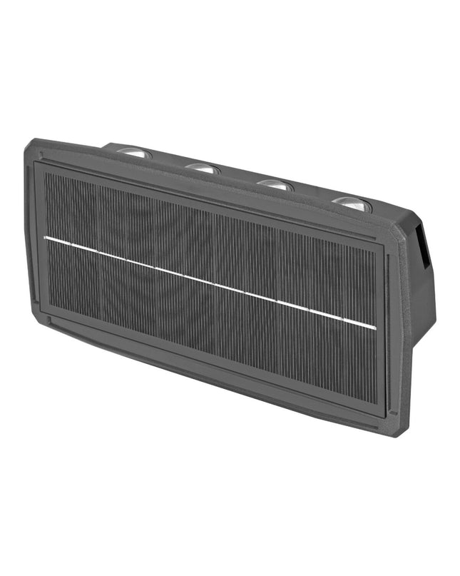 EDM Wandlamp EDM 31828 outdoor LED wall light with polycarbonate and ABS, 8W, warm 3000K glow, for garden decoration.