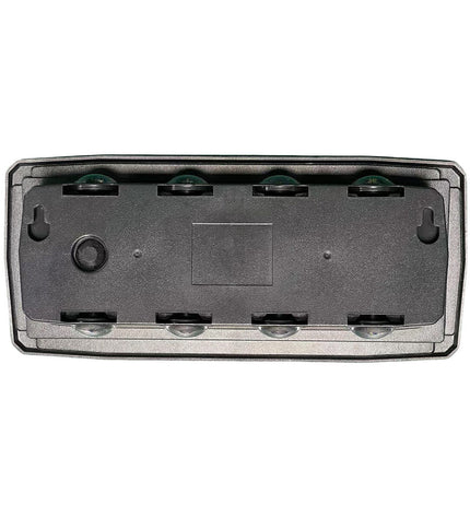 EDM Wandlamp EDM 31828 outdoor LED wall light in polycarbonate and ABS, 8W, 400 lumens, warm white 3000K, ideal for garden decor.