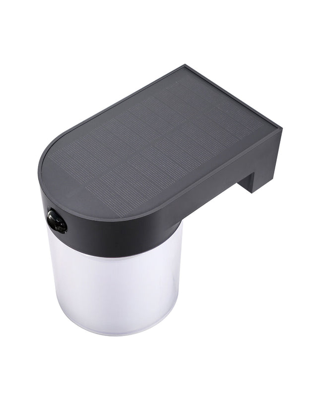 EDM Wandlamp EDM 31832 in zwart polycarbonaat and ABS, outdoor garden light with 4W LED, 3000K-5000K, decorative exterior lighting