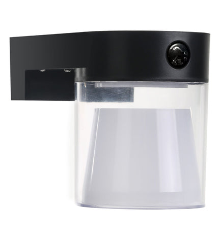 EDM Wandlamp EDM 31832 outdoor garden light in black polycarbonate and ABS with 4W LED, 500 lumens, color options 3000K, 4000K, 5000K